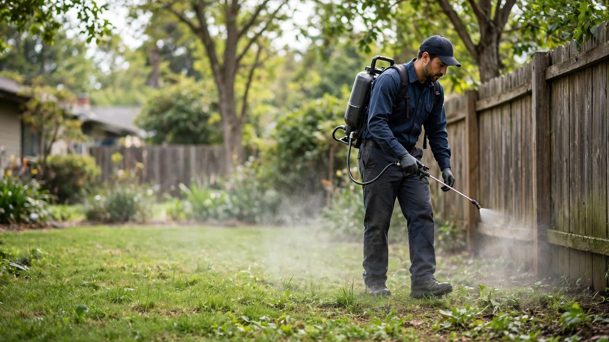 Mosquito control treatment near the river in Resaca, Georgia